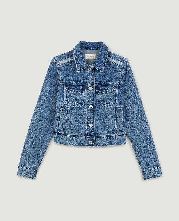 Veste courte en jean