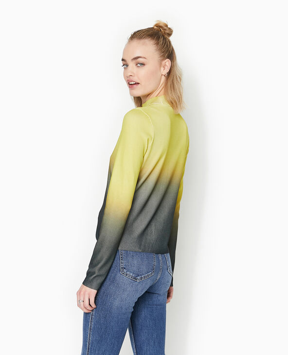 Pull col montant avec dégradé vert anis - Pimkie