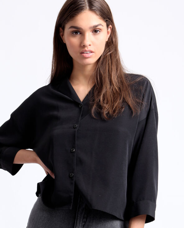 Chemise courte noir - Pimkie