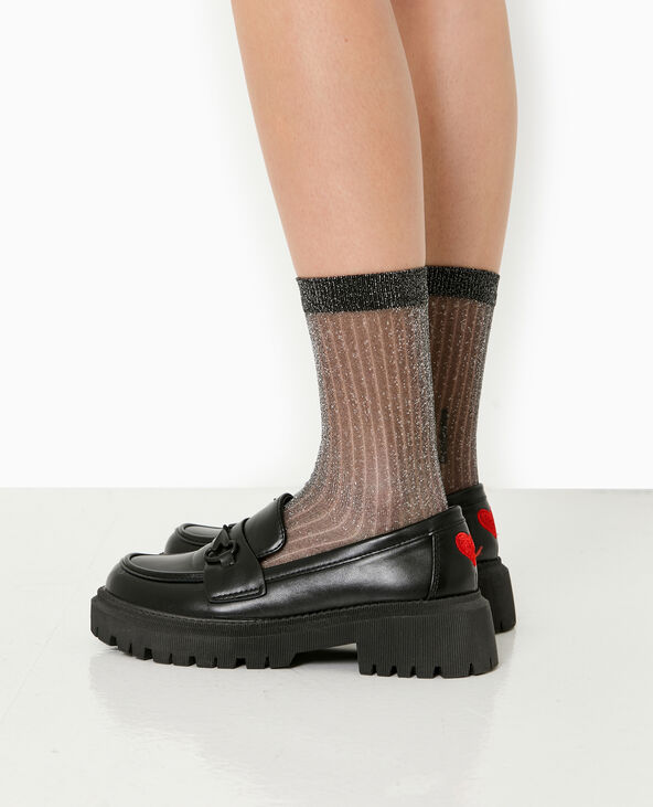 Lot de 2 paires de chaussettes avec lurex argenté - Pimkie