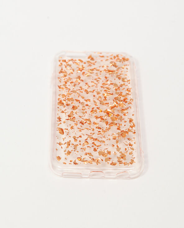 Coque transparente doré - Pimkie
