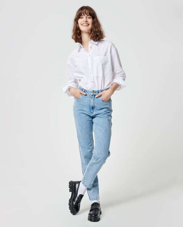 Jean mom taille haute bleu - Pimkie