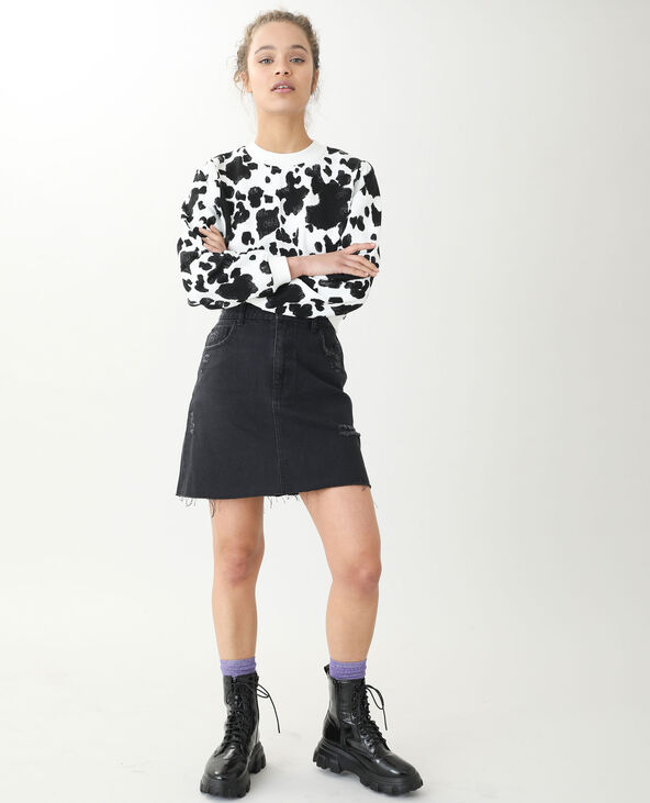 Jupe en sales jean noir pimkie