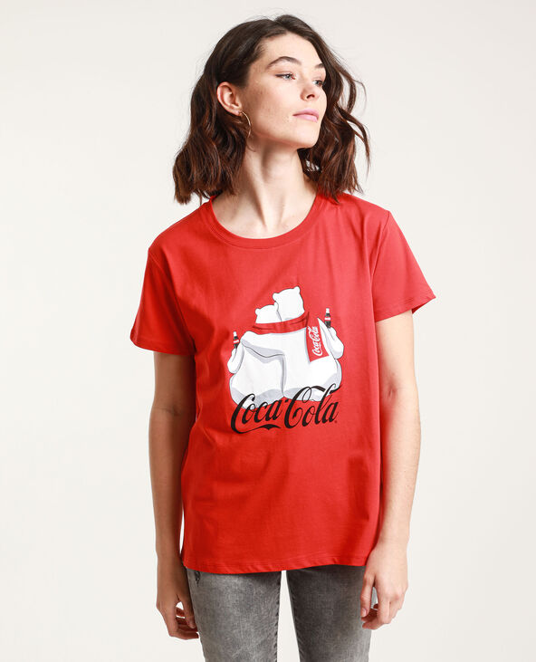 T-shirt Coca-Cola rouge - Pimkie