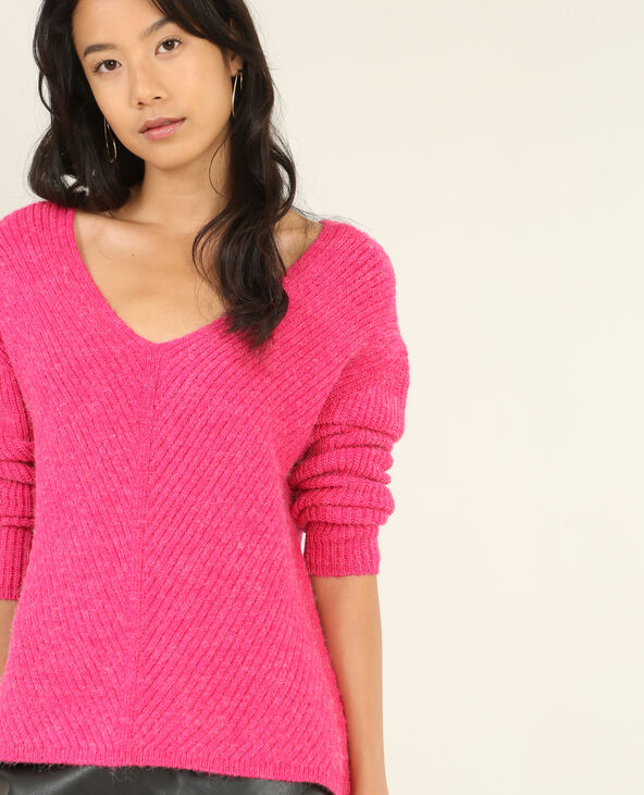 Pull en maille chaude rose fuchsia - Pimkie