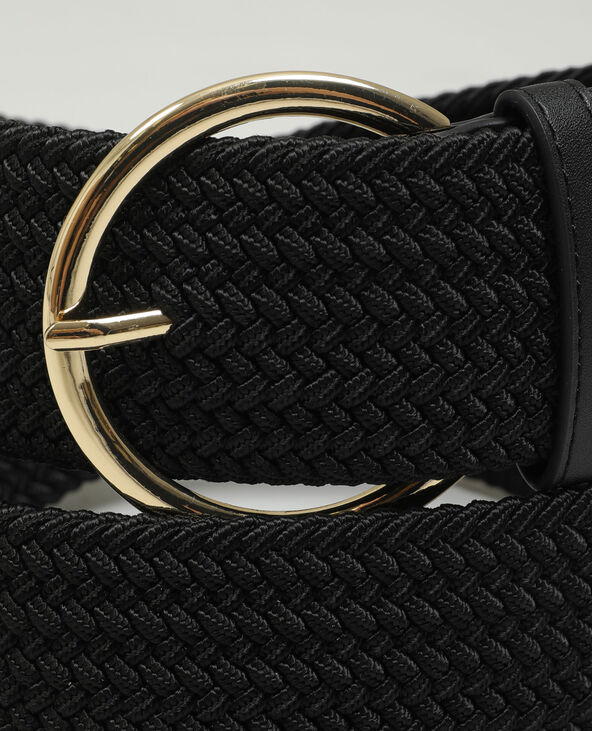 Ceinture tressée noir - Pimkie