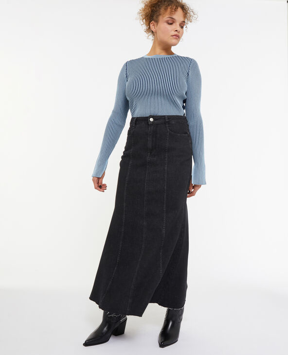 Jupe noir en jean shop