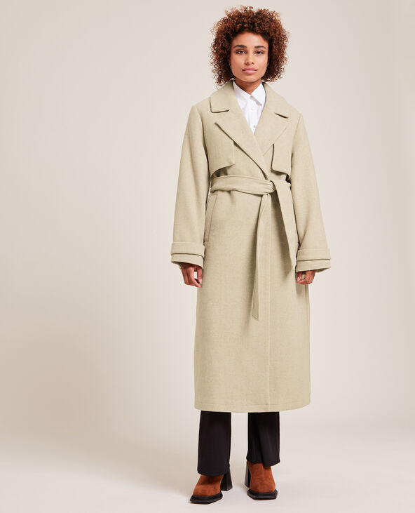 Manteau trench beige deals