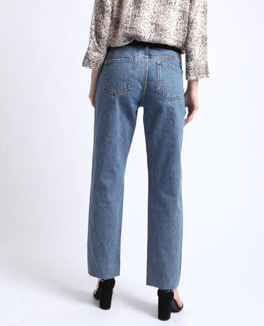 Jean droit mid waist bleu - Pimkie