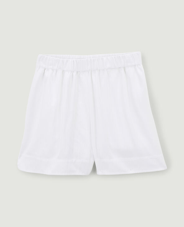 Short taille élastiquée blanc - Pimkie