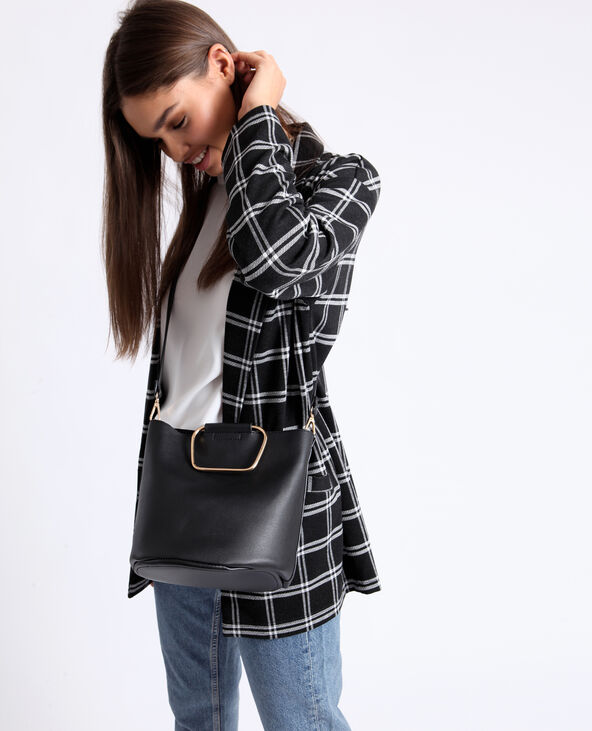 Blazer à carreaux noir - Pimkie
