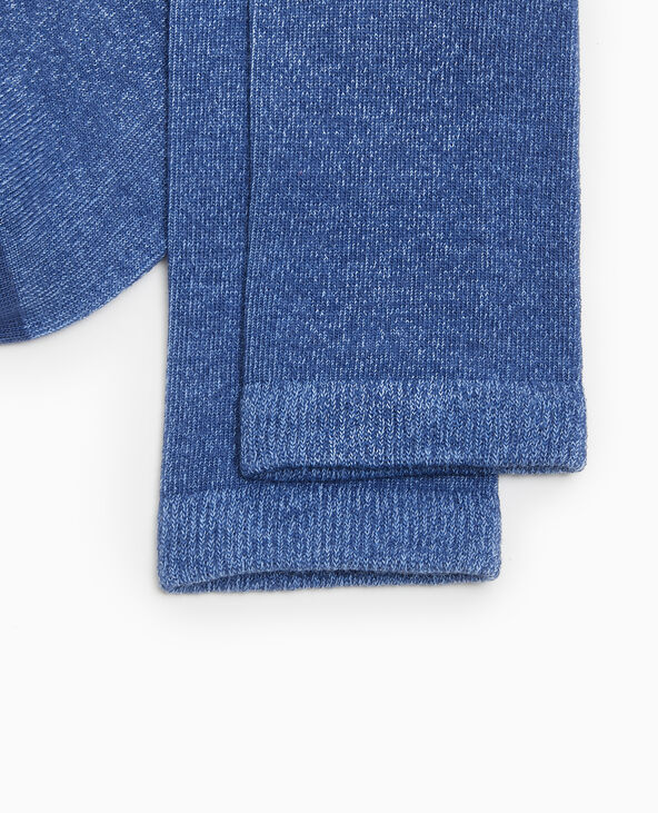 Chaussettes en maille chinée bleu clair - Pimkie