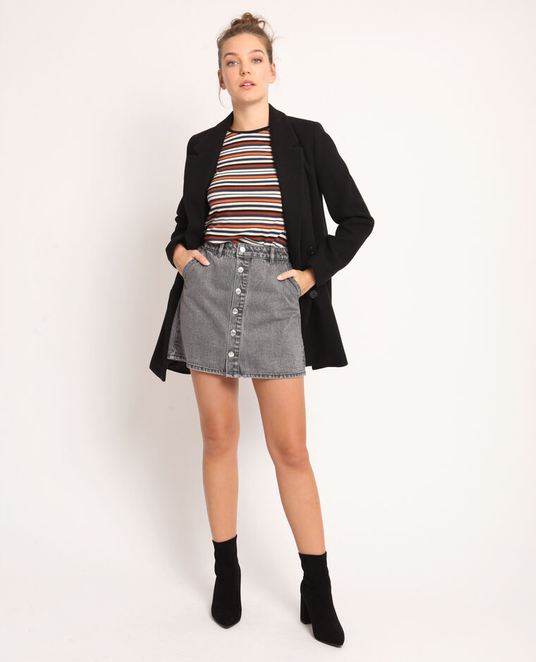 Jupe en jean gris clair - Pimkie