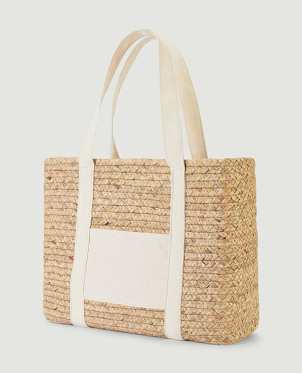 Sac cabas paille écru - Pimkie