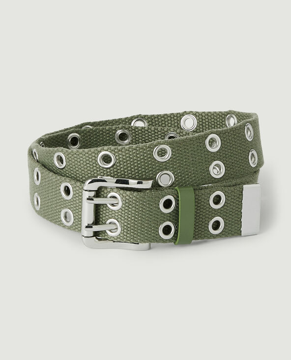Ceinture en toile avec illets