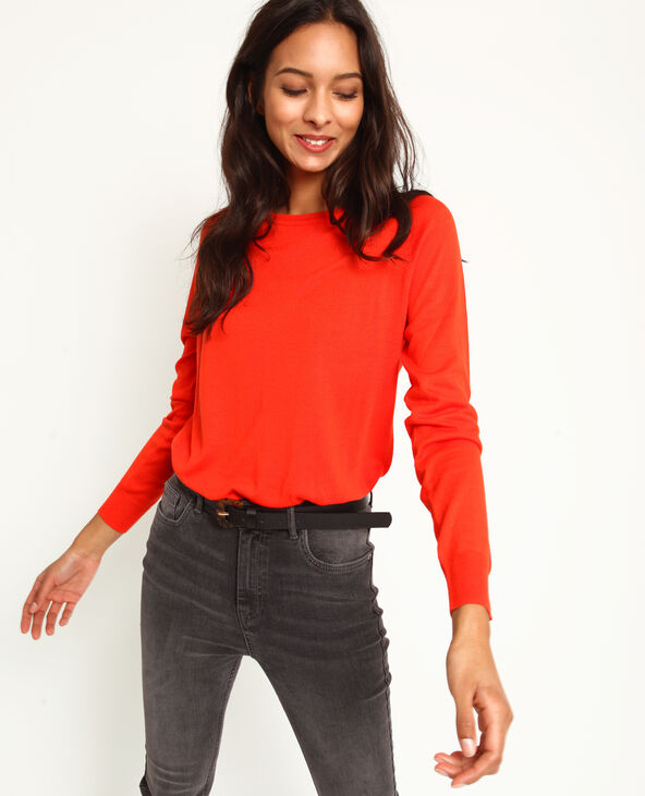Pull fin orange - Pimkie