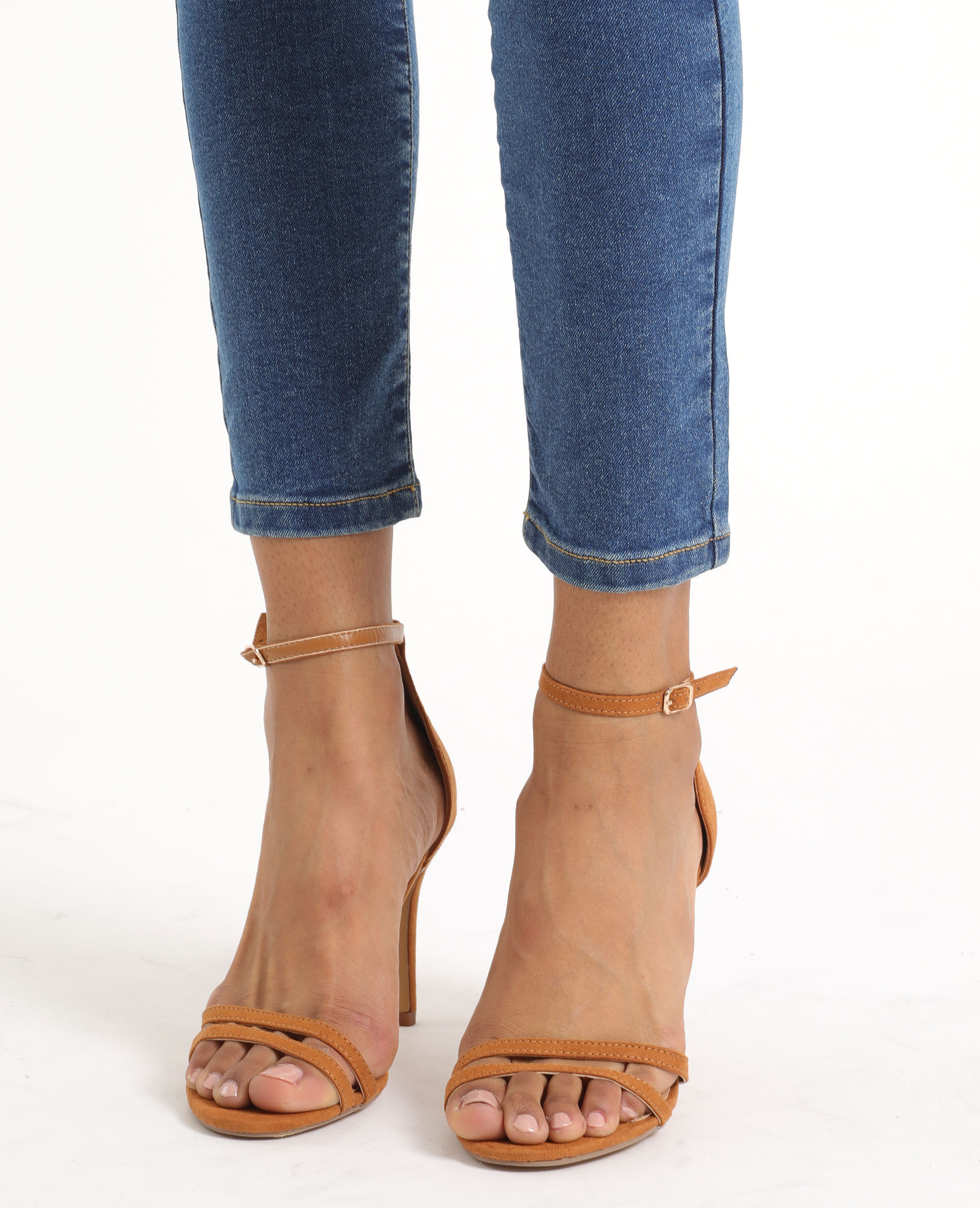 sandales talons marron