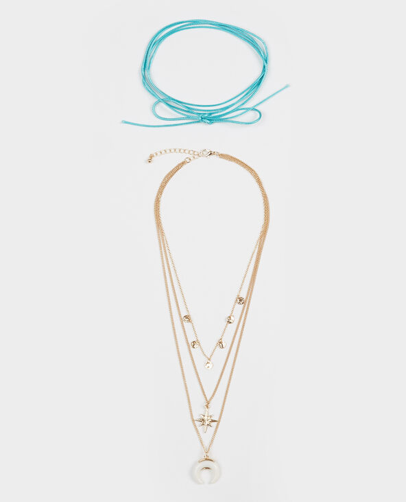 Lot de 2 colliers doré - Pimkie