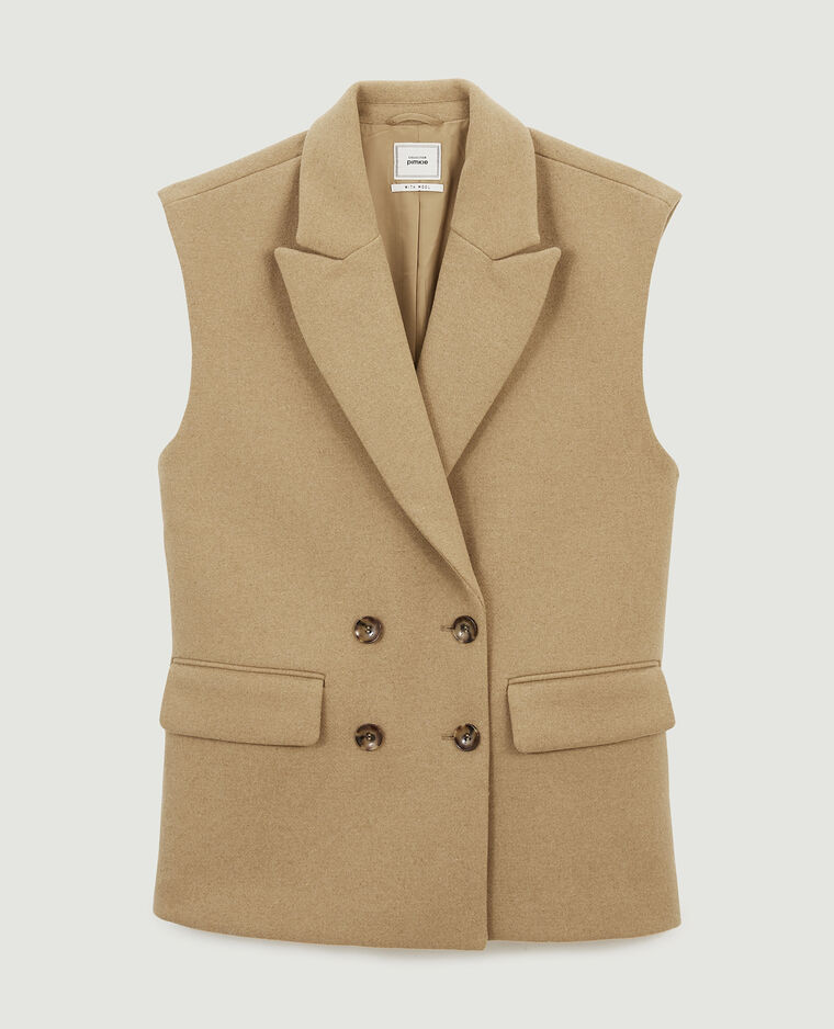 Veste oversize sans manches beige - Pimkie