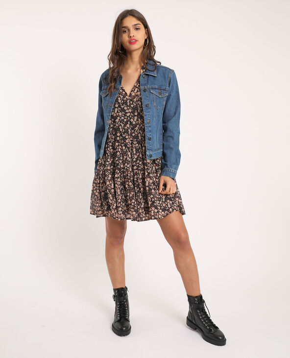 Veste en jean bleu foncé - Pimkie