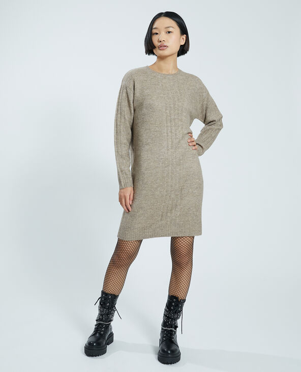 Robe pull taupe - Pimkie