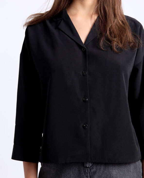 Chemise courte noir - Pimkie