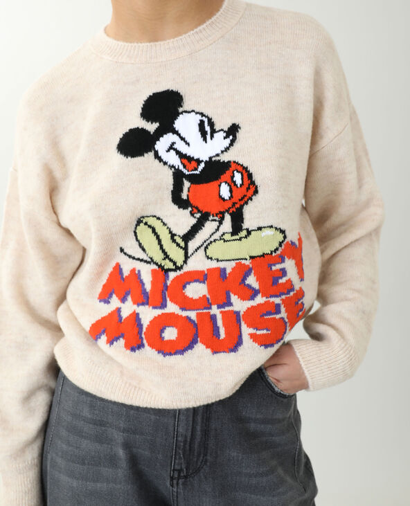 Pull Mickey taupe - Pimkie