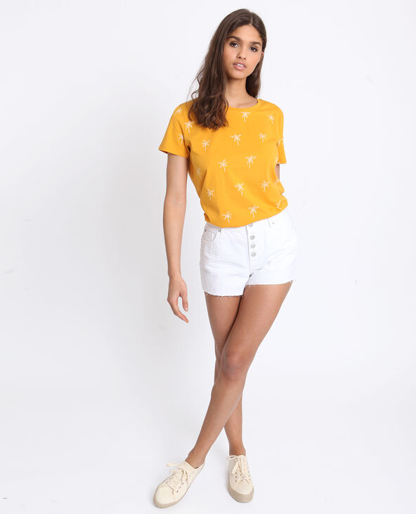 Short en jean mid waist blanc - Pimkie