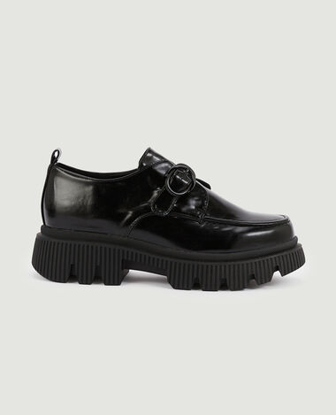 Mocassins avec boucle semelles crunchy noir - Pimkie