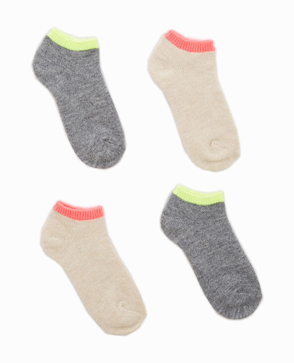 Paire de chaussettes basses gris clair - Pimkie
