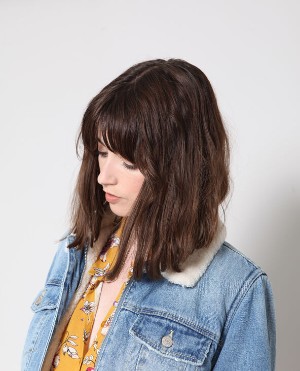 Veste en jean doublée bleu - Pimkie