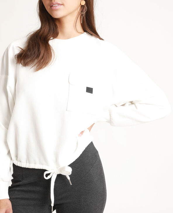 Sweat court blanc - Pimkie