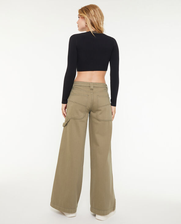 Jean large loose vert kaki - Pimkie