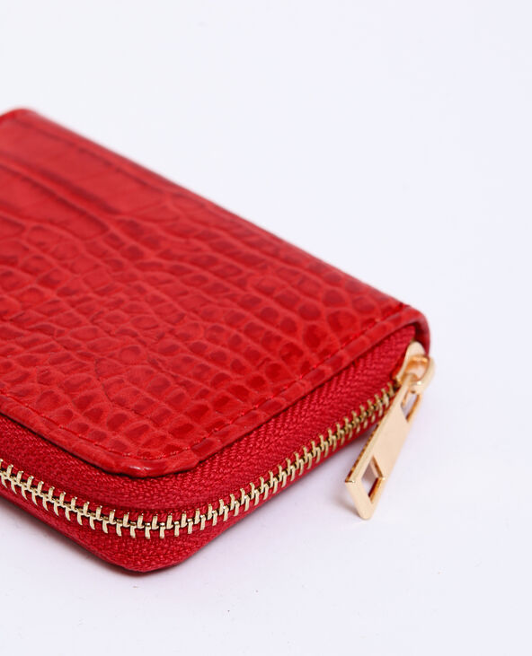 Porte-monnaie croco rose fuchsia - Pimkie
