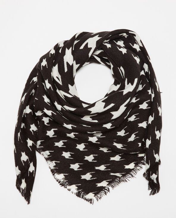 Echarpe fine à motif noir - Pimkie