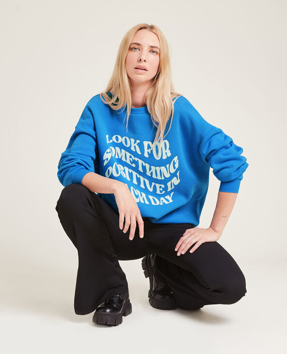 Sweat best sale oversize bleu