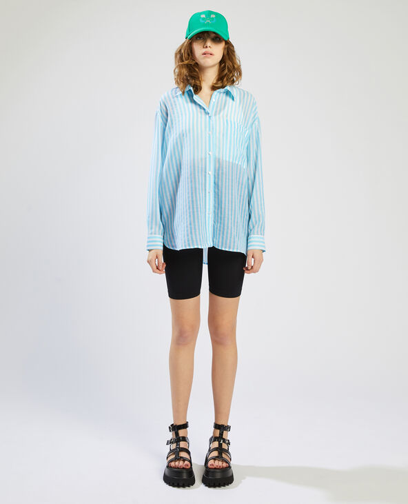 Chemise fluide rayée bleu - Pimkie