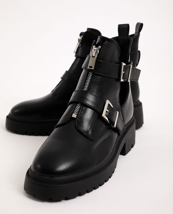 Boots sales noires boucles