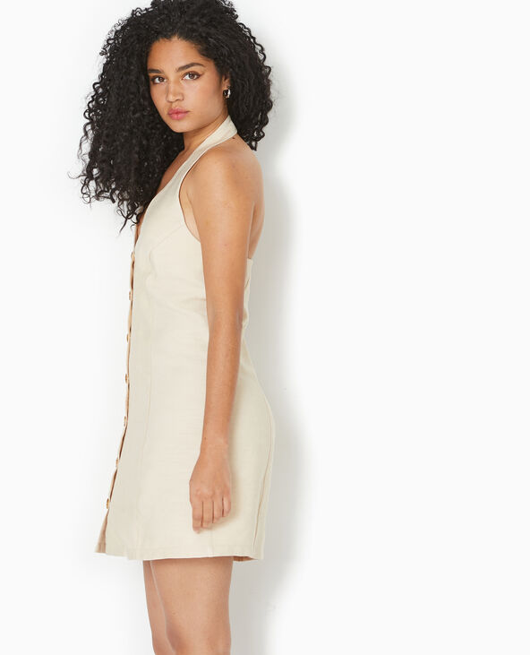 Robe dos-nu esprit gilet de barman beige - Pimkie