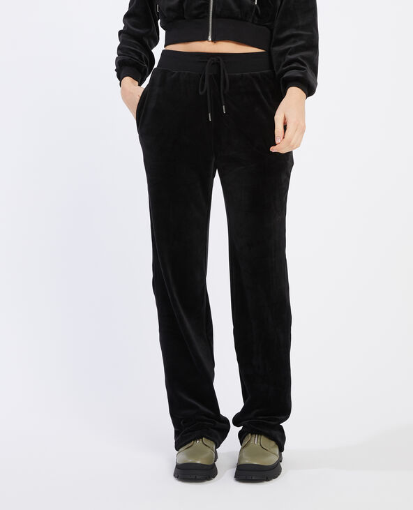 Pantalon velours ras gris foncé - Pimkie