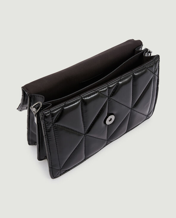 Sac boxy matelassé noir - Pimkie