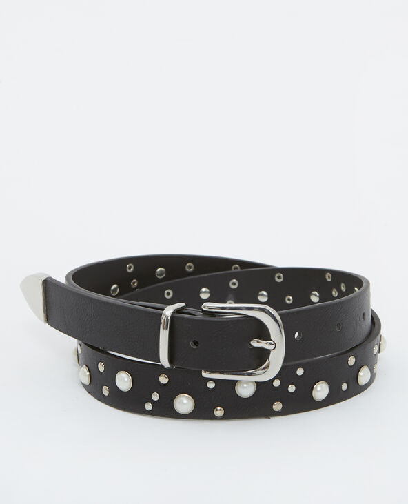 Ceinture à perles noir - Pimkie