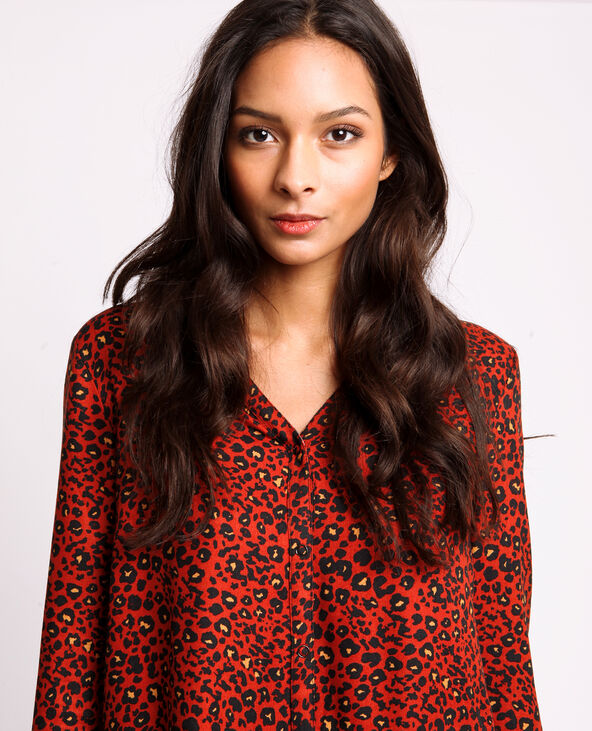 Robe léopard bordeaux - Pimkie