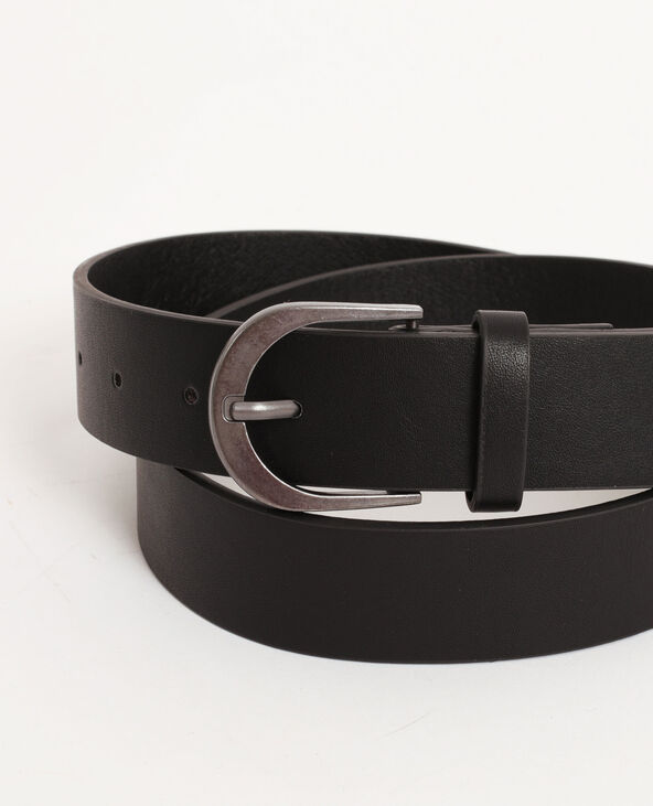 Ceinture à boucle mat noir - Pimkie