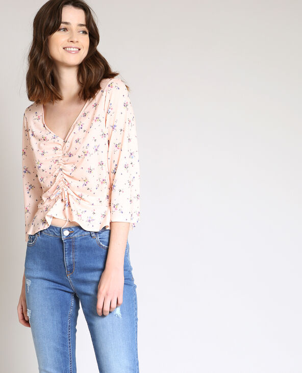 Blouse fleurie rose clair - Pimkie
