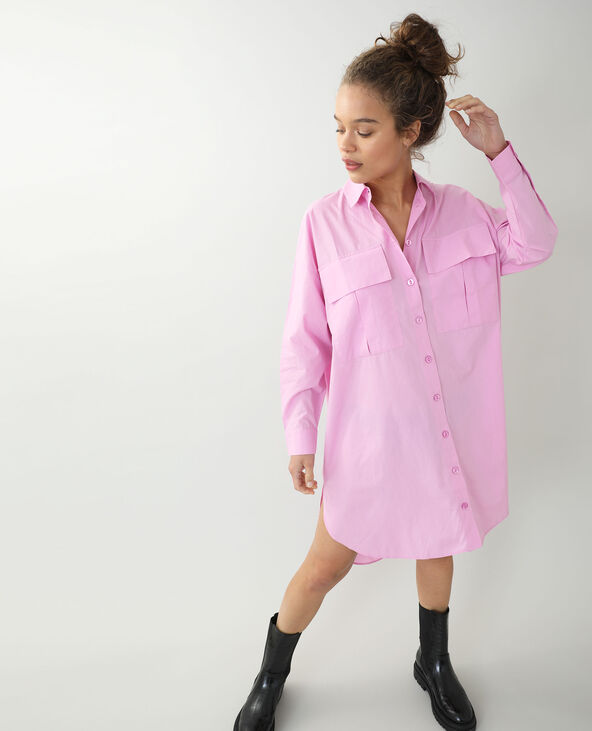 Robe chemise rose - Pimkie