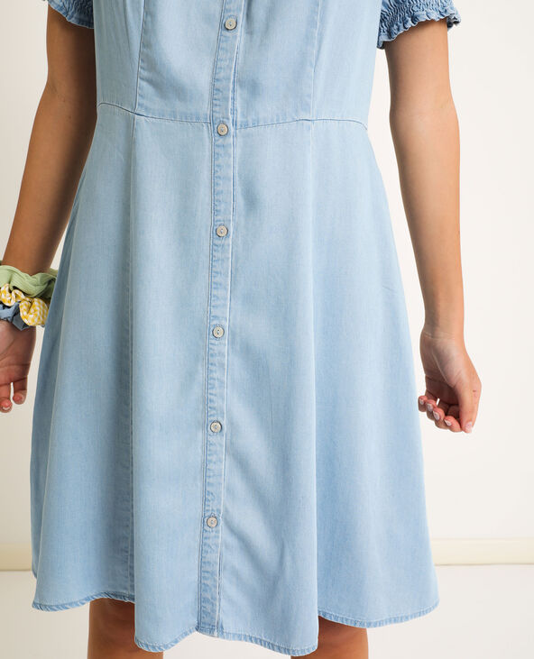 Robe fluide boutonnée devant cheap