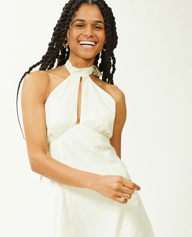 Robe courte dos-nu beige - Pimkie
