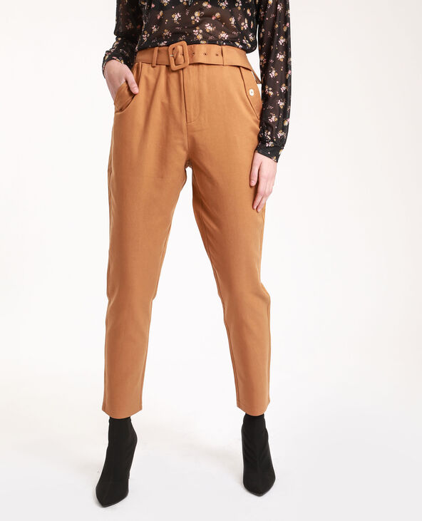 Pantalon carotte camel - Pimkie