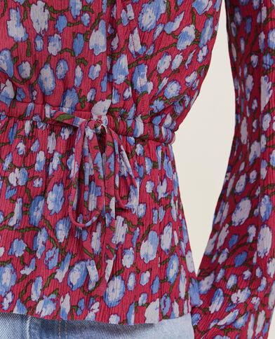 Blouse en tissu fluide rose fuchsia - Pimkie